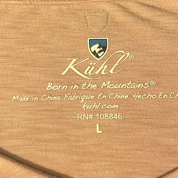 Kuhl Pink V-Neck Women's Top - Picture 4 of 4